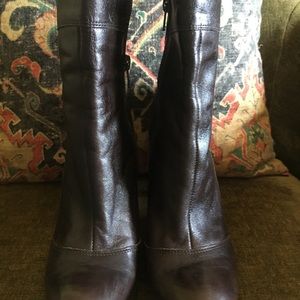Gianni Bini Brown Leather Boots
